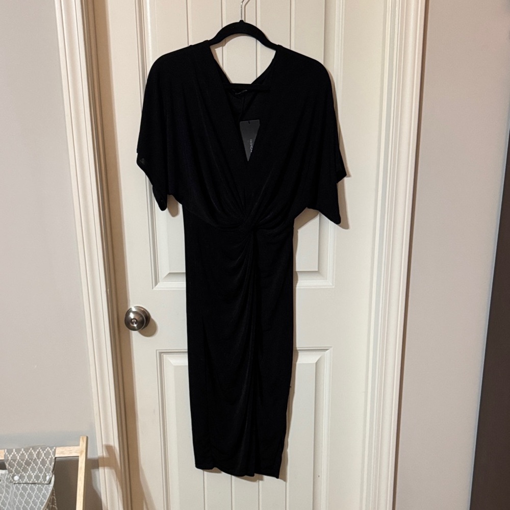 Fashion Nova Black Midi Dress